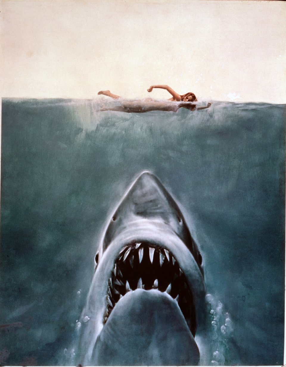 希少 当時物 JAWS 映画 ポスター 昭和 平成レトロ スピルバーグ