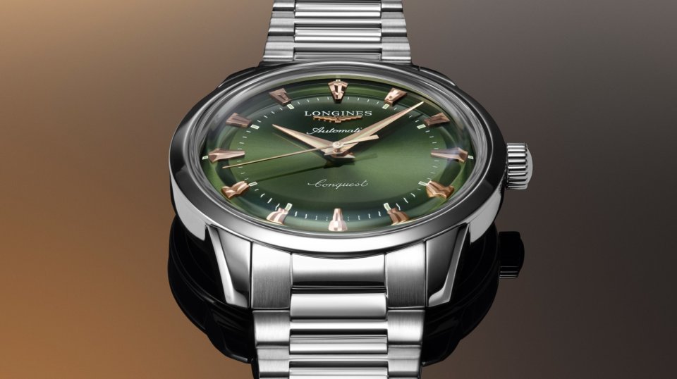 LONGINES コンクエスト 38mm グリーンダイヤル ロンジン】担当