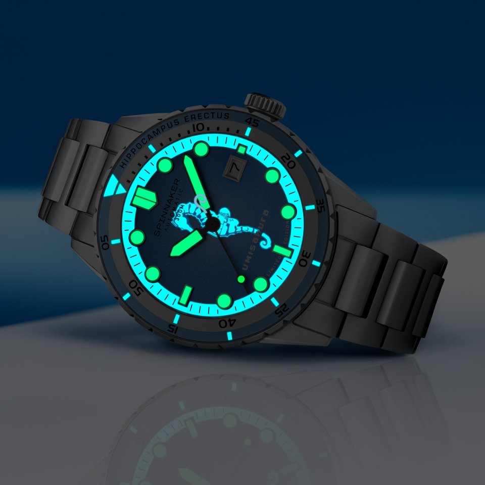 スピニカーから、タツノオトシゴをモチーフに海の環境美化を推進する