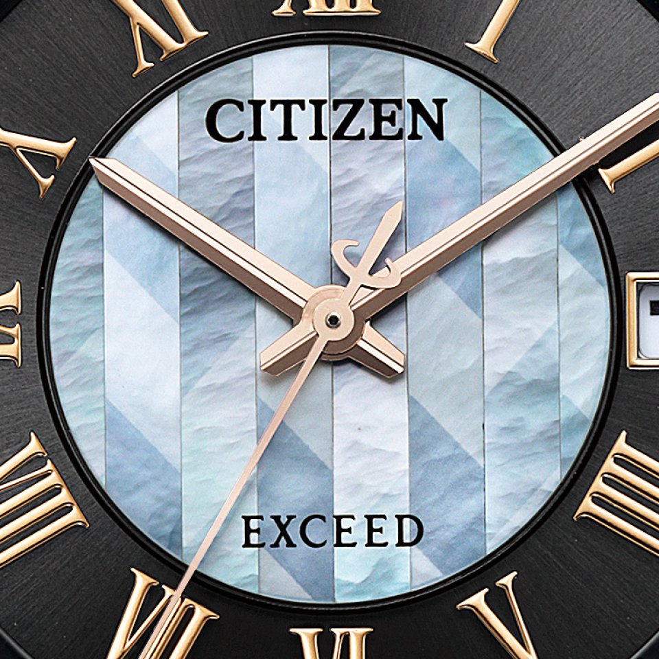 シチズン「誓いの矢」限定モデル～カットした白蝶貝を貼り合わせて矢