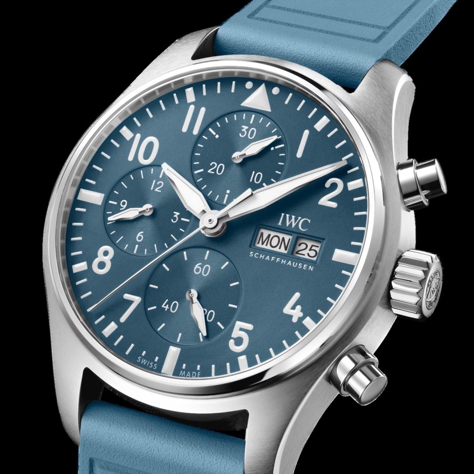 IWC Schaffhausen シャフハウゼン ブルーダイヤル IWCシャフハウゼン「パイロット・ウォッチ・クロノグラフ 41」の