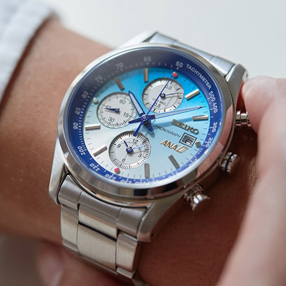 SEIKO セイコー ANA コラボ 腕時計 限定品 動作品 - 腕時計(アナログ)