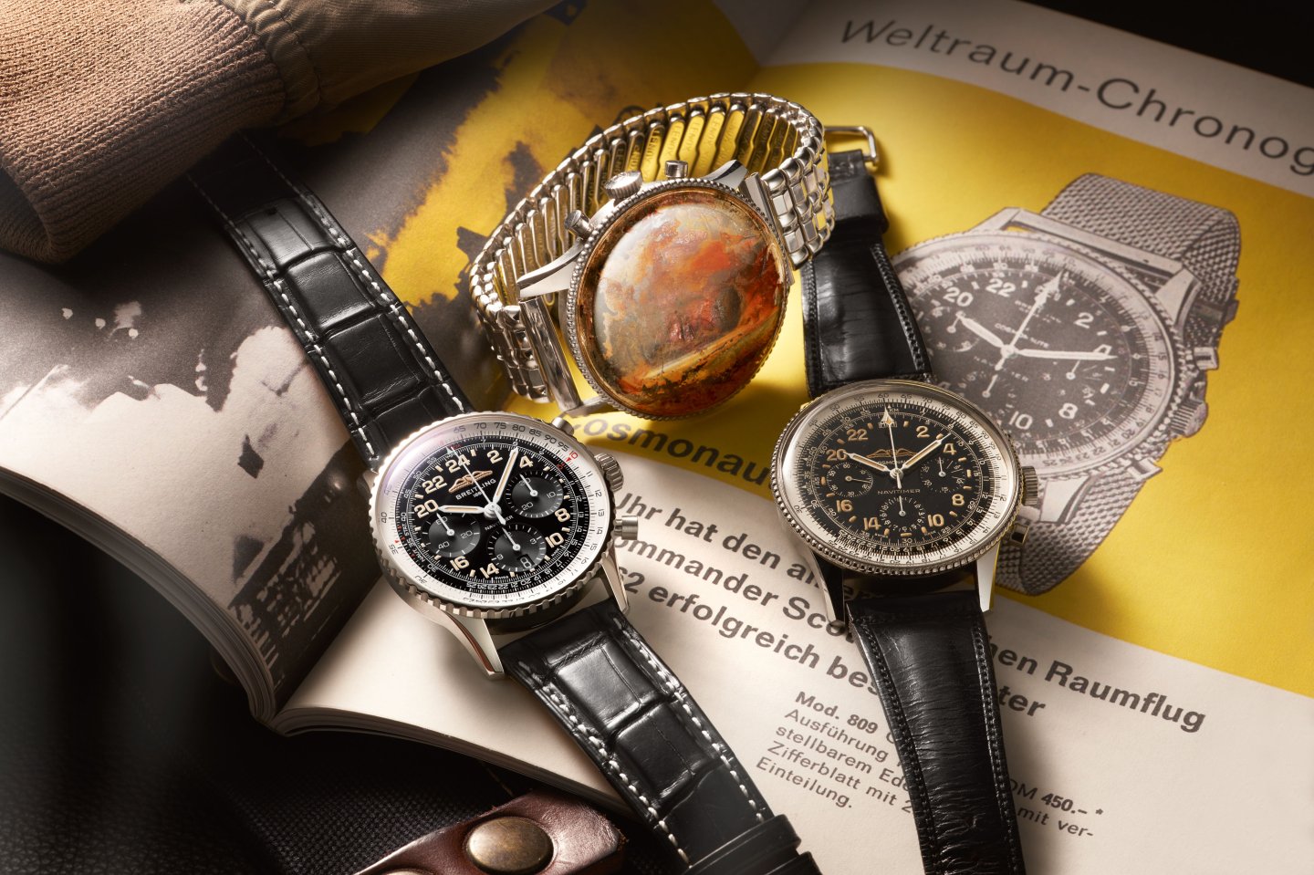 ブライトリング、新しい「ナビタイマー コスモノート」を発表 ～オリジナルの"宇宙に飛んだ初のスイス製腕時計"も1962年のミッション以来初公開