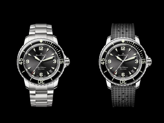ブランパン「フィフティ ファゾムス」にポリッシュド スティールが登場～ブラックの文字盤とベゼル、 42mm ケースのアイコニックモデル