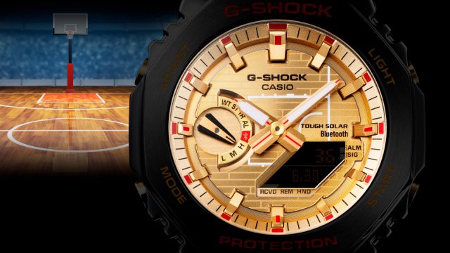 “G-SHOCK”が八村塁選手のシグネチャー モデル第4弾を発表～人気の八角形シェイプにバスケットコート モチーフをデザイン