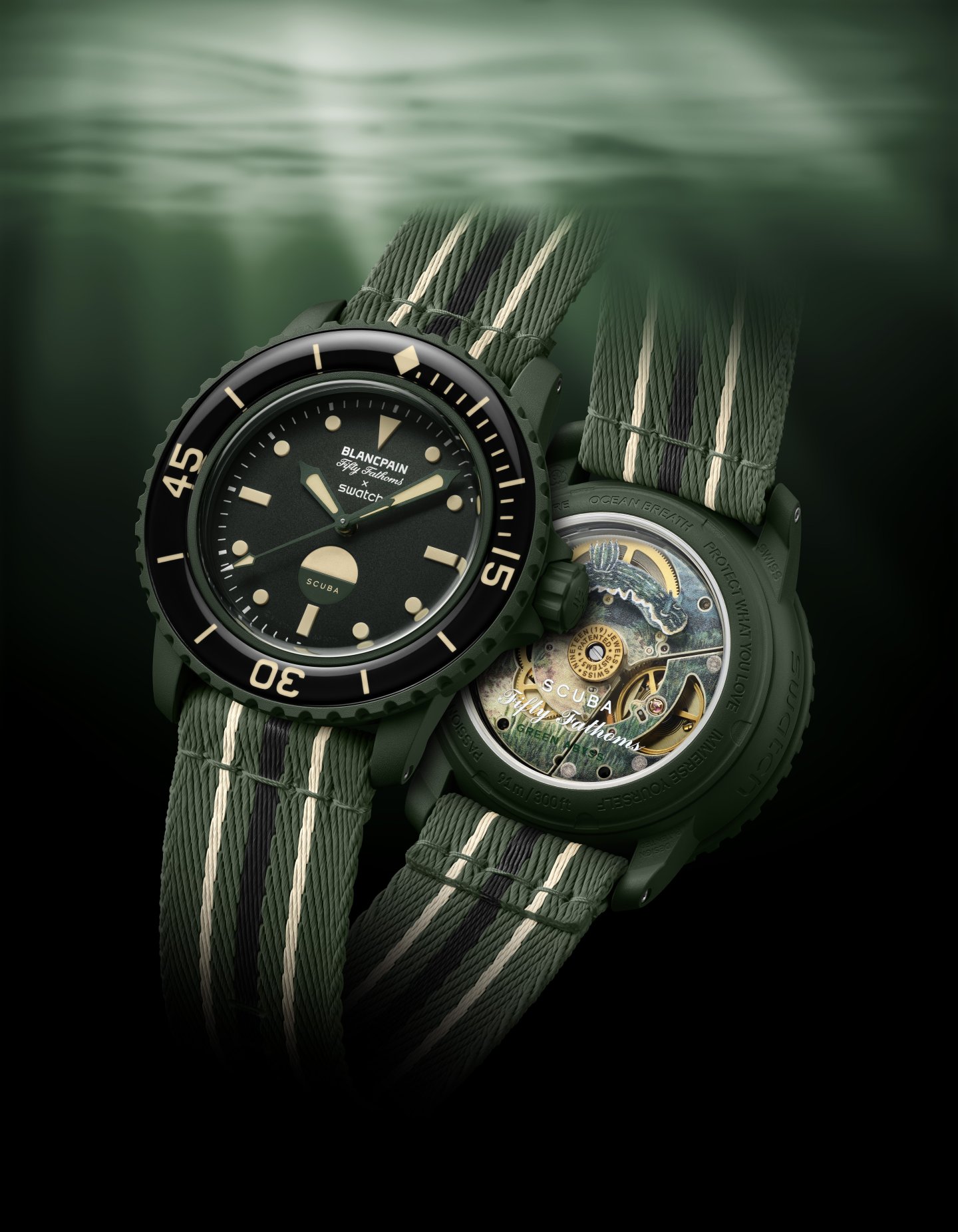 ブランパン X スウォッチ ”BIOCERAMIC SCUBA FIFTY FATHOMSコレクション