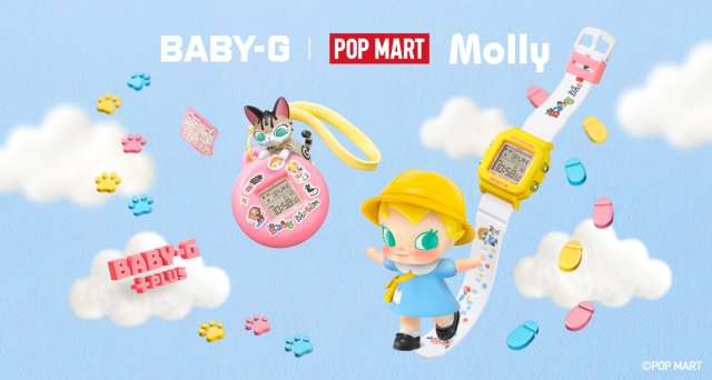 “BABY-G”が、「Baby Molly」とのコラボウオッチ 「BGD-10KPM-7」を11月13日に発売