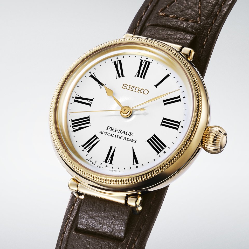 セイコー創業145周年を記念し、セイコーの軌跡を象った特別なモデルを