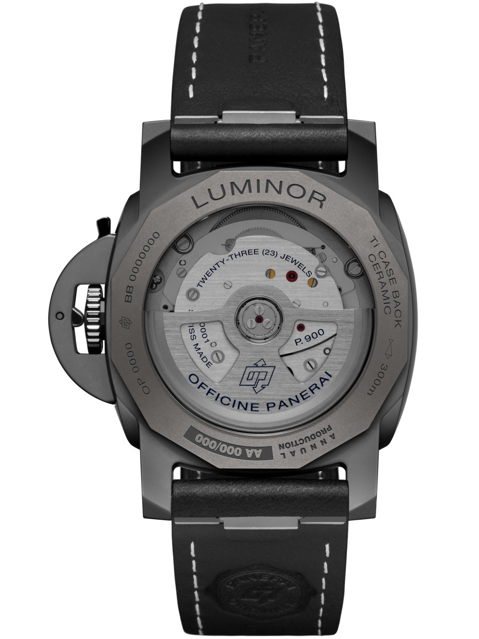 今週まで出品ルミノール自動巻き腕時計 ブラック パネライ新作「ルミノール GMT チェラミカ」～ルミノール コレクション