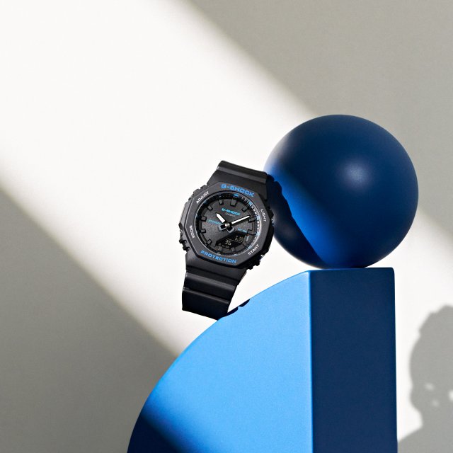 カシオより 1月発売のG-SHOCKとBABY-Gの新製品～コンパクトなG-SHOCK『GMA-P2100BA』と、2WAYで楽しめる BABY-G＋PLUS『BGD-10KH』新色