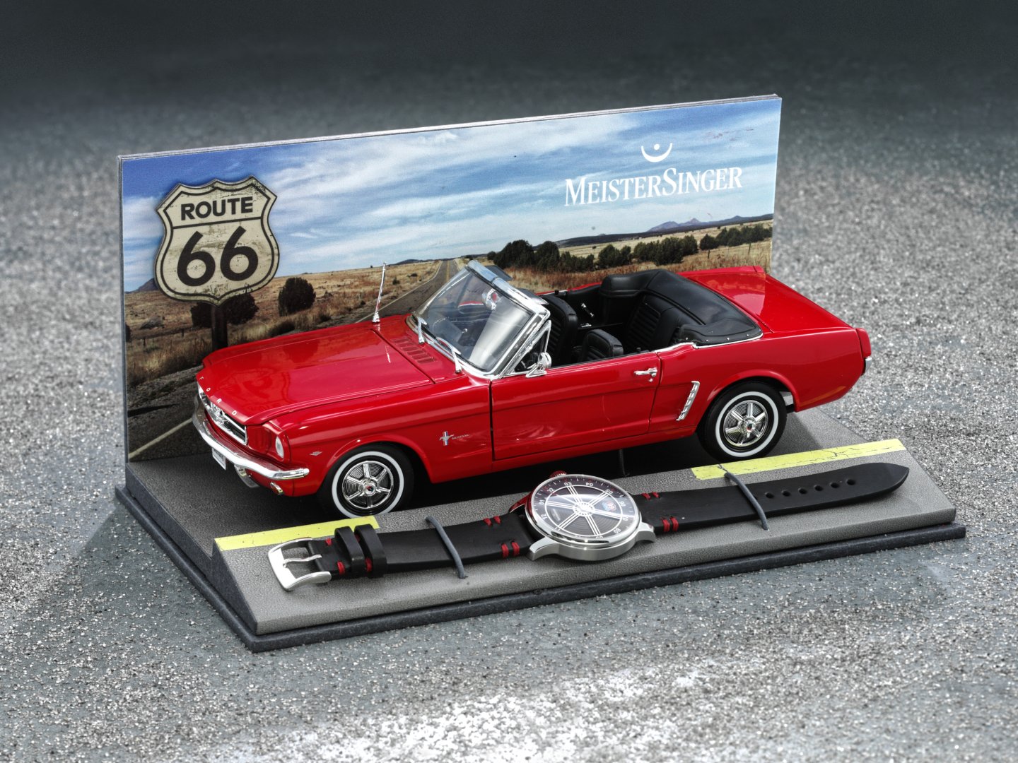 マイスタージンガーが、「ルート66」誕生100周年を記念した「Edition Route 66」を発表～フォード・マスタング コンバーチブル（1:18スケール）のモデルカー付限定100本