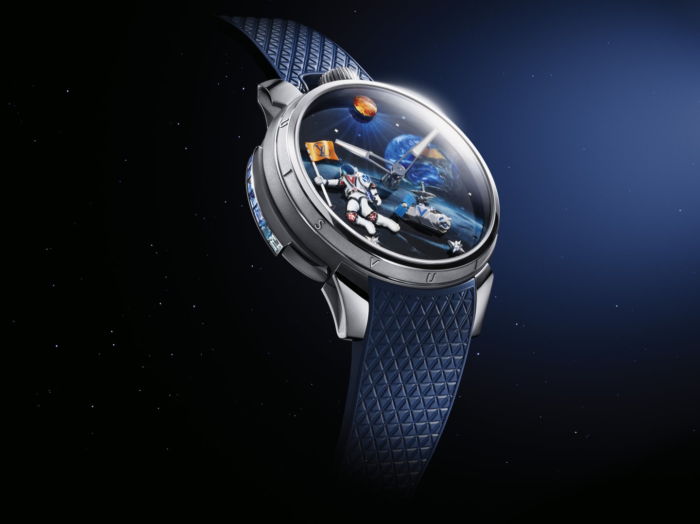 ルイ・ヴィトン「Tambour Taiko Galactique」～カテドラル ゴングのミニッツ･リピーターとオートマタによる宇宙への旅