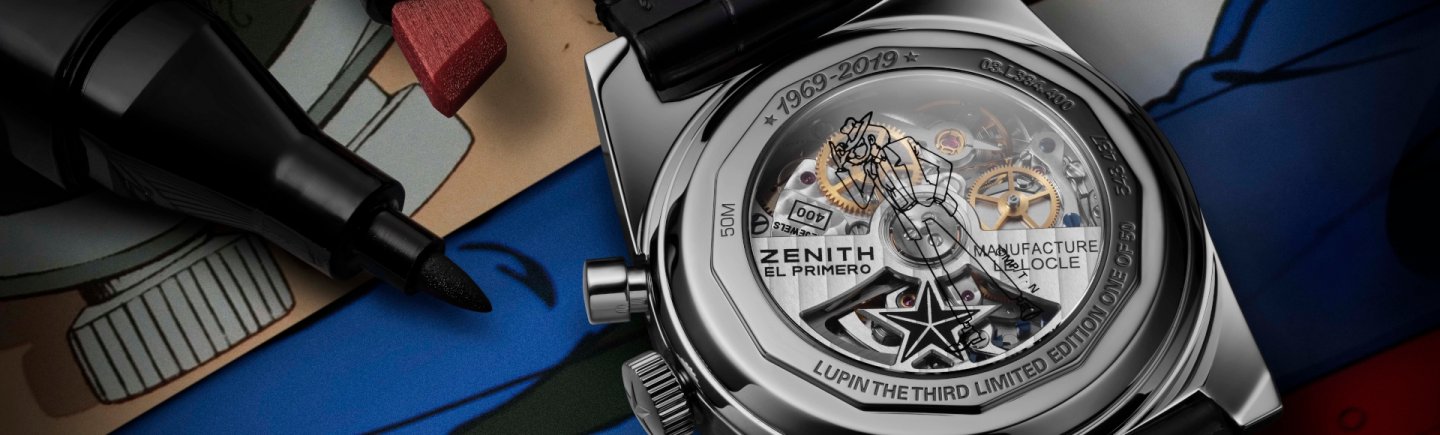 ゼニス、アニメ「ルパン三世」次元大介使用モデル “El Primero A384-Revival Lupin The Third Edition”を限定発売！