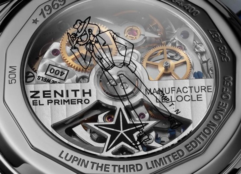 ゼニス、アニメ「ルパン三世」次元大介使用モデル “El Primero A384