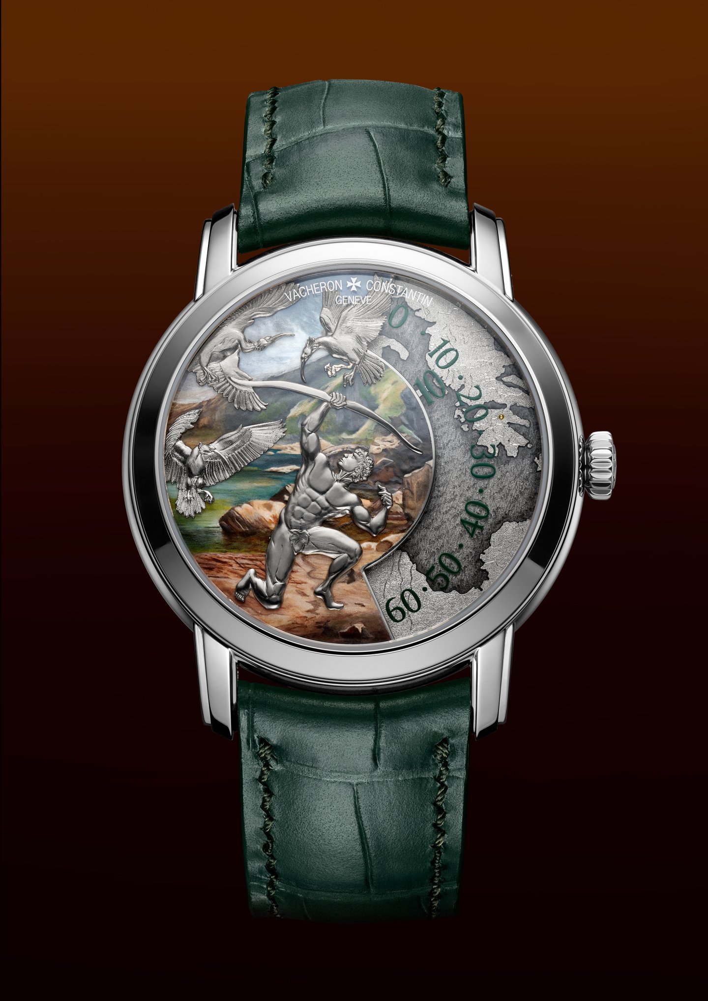 ヴァシュロン・コンスタンタン創業270周年記念 コレクション、「ラ・ケットゥ（探求）」❹ 「レ・キャビノティエ・メティエ・ダール ‒ ヘラクレスの功業」～ヘラクレスの4つのシーンを表現したシリーズ・モデル