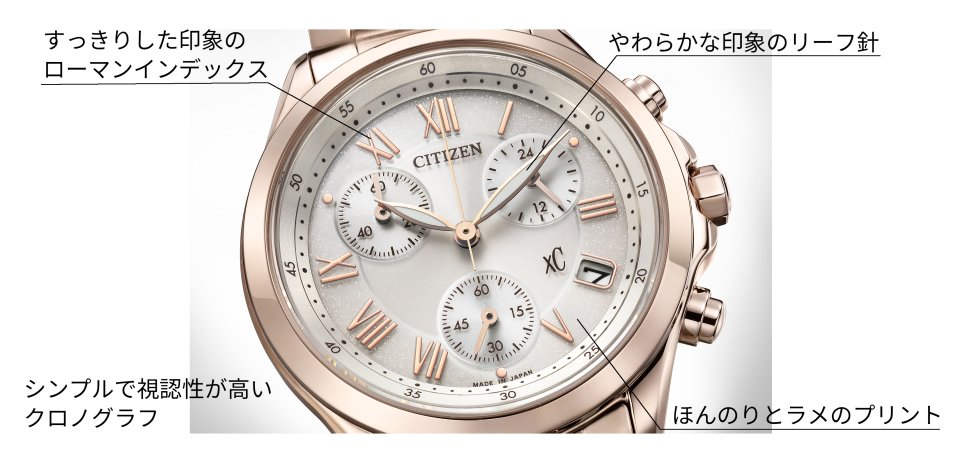 シチズンクロスシー』ベーシックコレクションから 華やかな