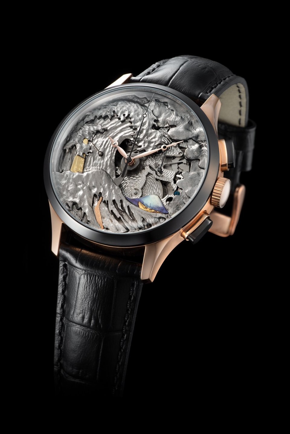 シュトゥルマンスキーから葛飾北斎を手作業でエングレーヴした芸術的